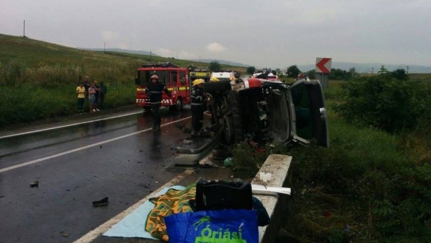 Grav accident la ieșirea din Sighișoara spre Brașov