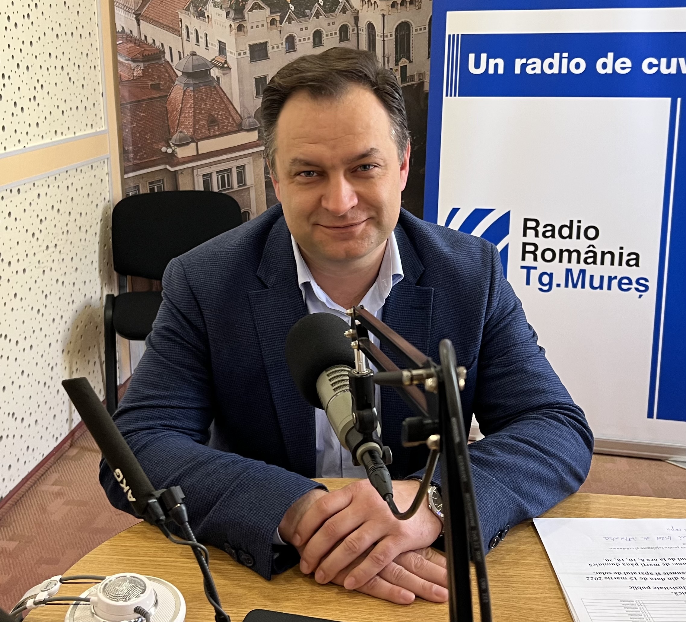 Audiență radio cu viceprimarul municipiului Tg. Mureș, dl Portik Vilmos