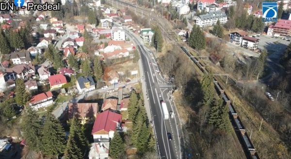 Au fost finalizate lucrările intersecţiei din zona domeniului schiabil Predeal