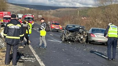 A fost activat planul roşu în județul Sibiu, în urma unui accident cu patru autoturisme