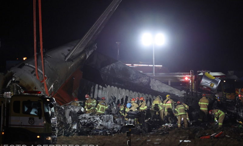 Accident de avion în Coreea de Sud: Cutiile negre au fost găsite