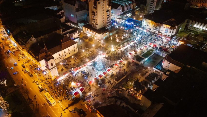 Start la iluminatul festiv la Târgu Mureş