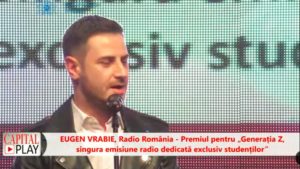 Eugen Vrabie, realizator București FM, premiat la Gala Premiilor Capital 2024