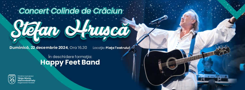 Recital Ștefan Hrușcă la Târgul de Crăciun din Târgu Mureș!