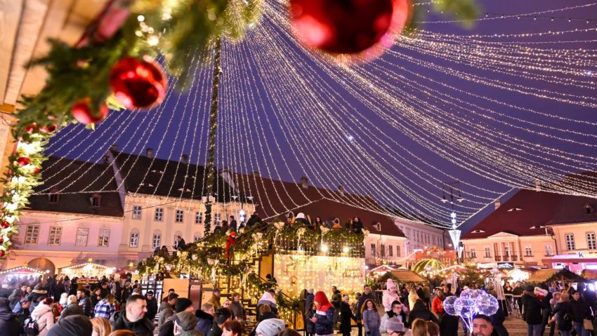 Este ultima zi a Târgului de Crăciun din Sibiu